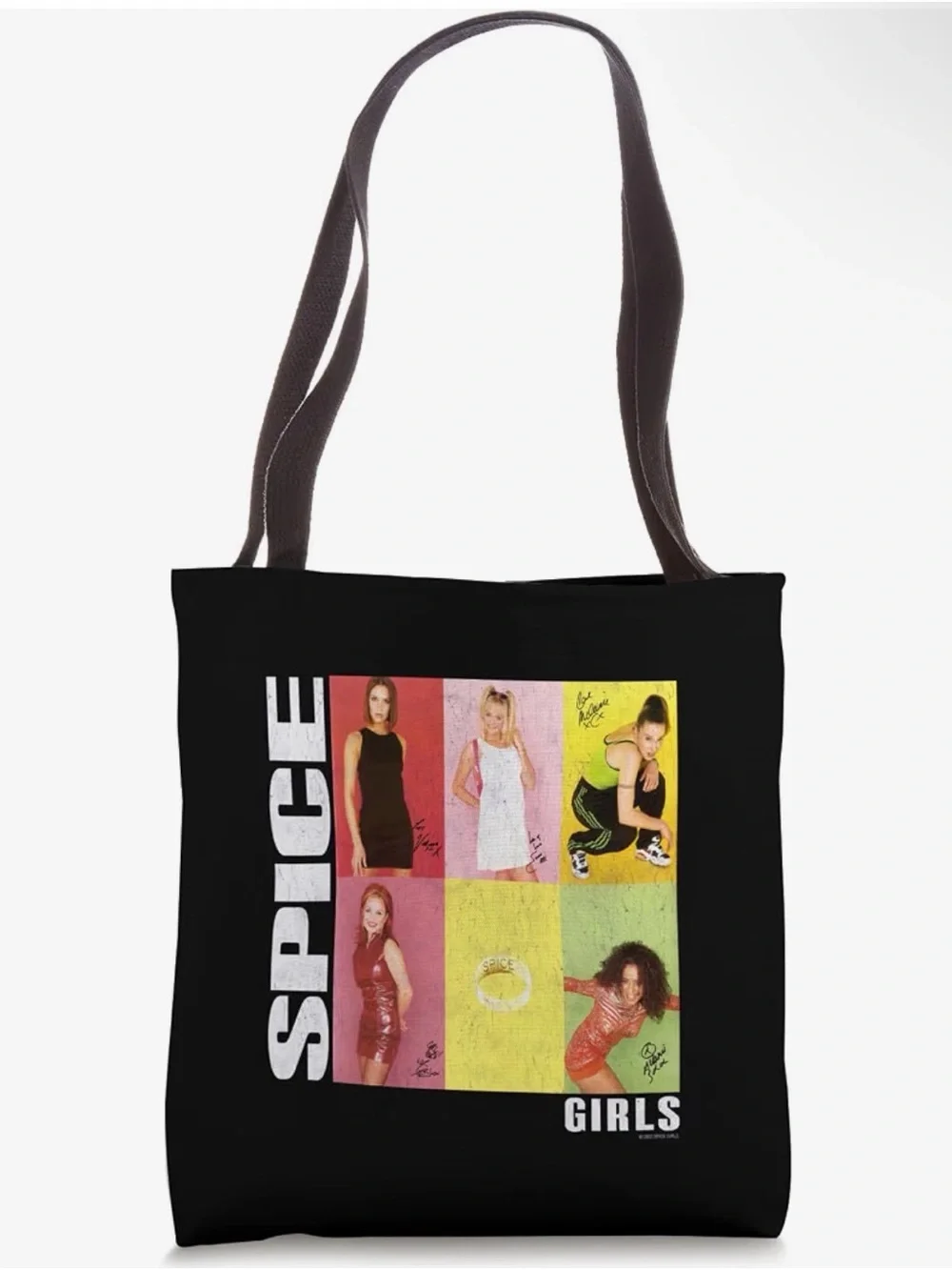 Spice Girls Black Graphic Tote Bag